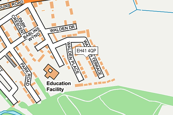 EH41 4QP map - OS OpenMap – Local (Ordnance Survey)