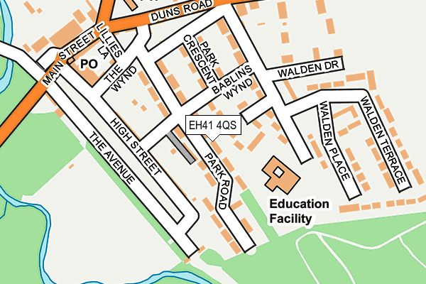 EH41 4QS map - OS OpenMap – Local (Ordnance Survey)