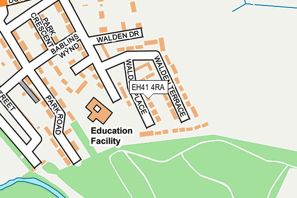 EH41 4RA map - OS OpenMap – Local (Ordnance Survey)