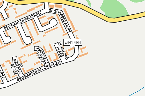 EH41 4RH map - OS OpenMap – Local (Ordnance Survey)