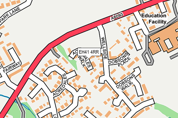 EH41 4RR map - OS OpenMap – Local (Ordnance Survey)