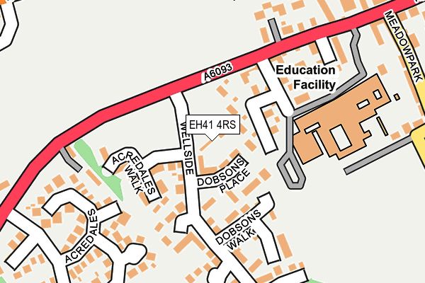 EH41 4RS map - OS OpenMap – Local (Ordnance Survey)