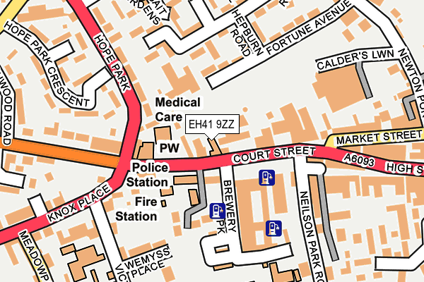 EH41 9ZZ map - OS OpenMap – Local (Ordnance Survey)