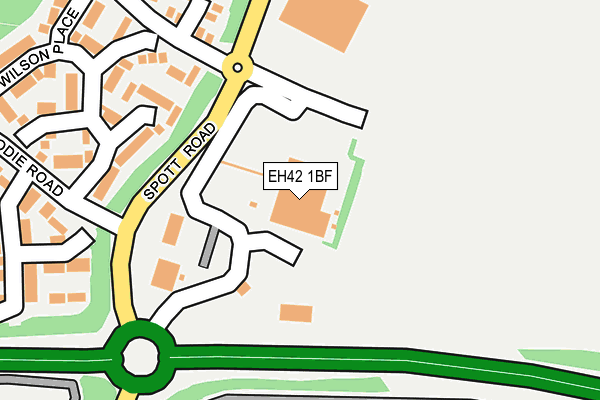 EH42 1BF map - OS OpenMap – Local (Ordnance Survey)