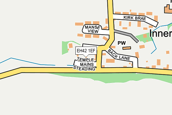 EH42 1EF map - OS OpenMap – Local (Ordnance Survey)