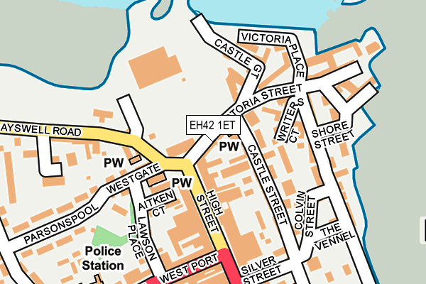 EH42 1ET map - OS OpenMap – Local (Ordnance Survey)