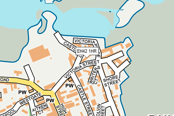 EH42 1HR map - OS OpenMap – Local (Ordnance Survey)