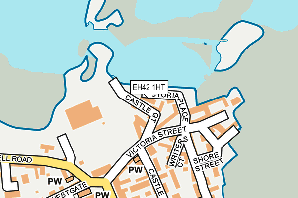 EH42 1HT map - OS OpenMap – Local (Ordnance Survey)