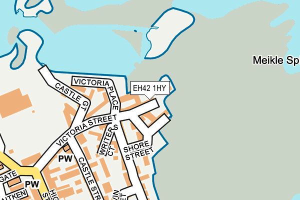 EH42 1HY map - OS OpenMap – Local (Ordnance Survey)