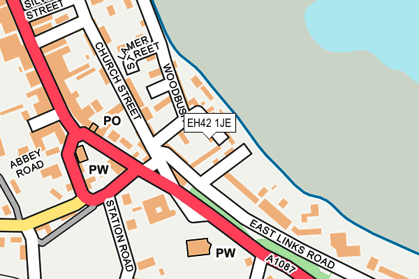 EH42 1JE map - OS OpenMap – Local (Ordnance Survey)