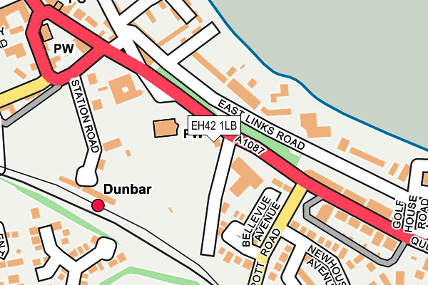 EH42 1LB map - OS OpenMap – Local (Ordnance Survey)