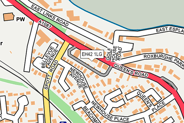 EH42 1LG map - OS OpenMap – Local (Ordnance Survey)