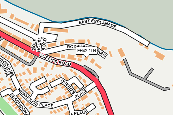 EH42 1LN map - OS OpenMap – Local (Ordnance Survey)