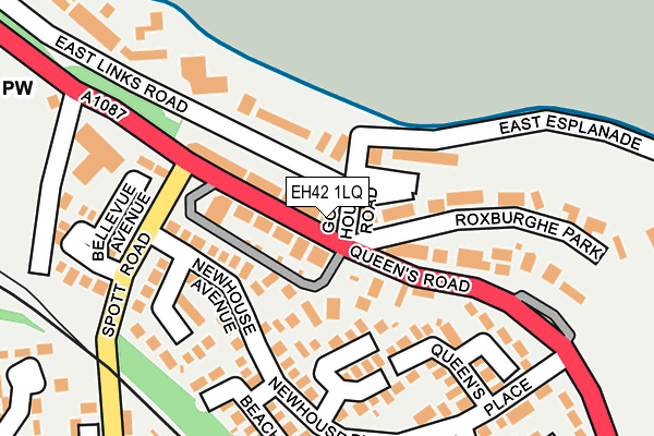 EH42 1LQ map - OS OpenMap – Local (Ordnance Survey)