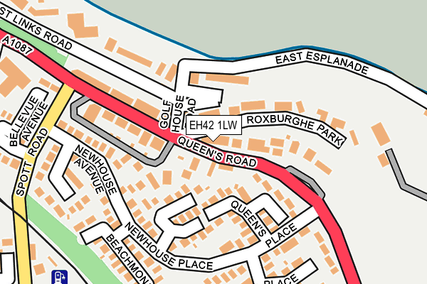 EH42 1LW map - OS OpenMap – Local (Ordnance Survey)