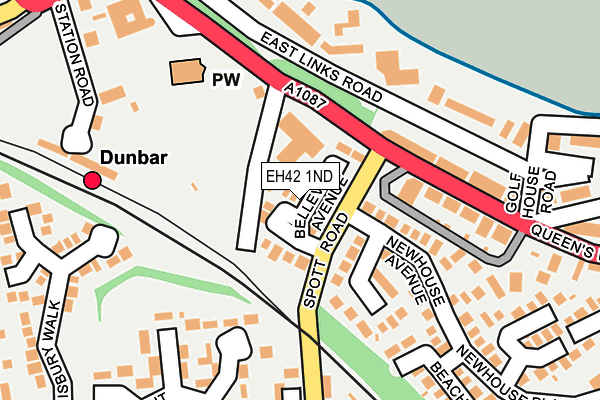 EH42 1ND map - OS OpenMap – Local (Ordnance Survey)