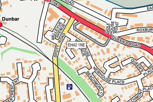 EH42 1NE map - OS OpenMap – Local (Ordnance Survey)