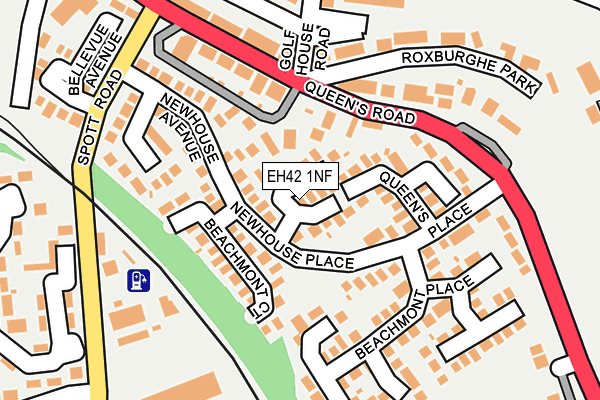 EH42 1NF map - OS OpenMap – Local (Ordnance Survey)