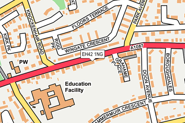 EH42 1NG map - OS OpenMap – Local (Ordnance Survey)