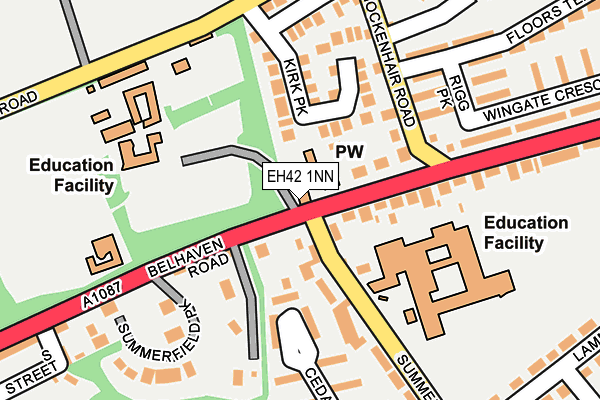 EH42 1NN map - OS OpenMap – Local (Ordnance Survey)
