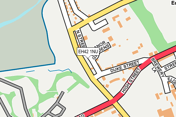 EH42 1NU map - OS OpenMap – Local (Ordnance Survey)