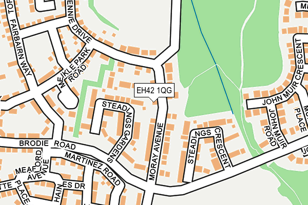 EH42 1QG map - OS OpenMap – Local (Ordnance Survey)