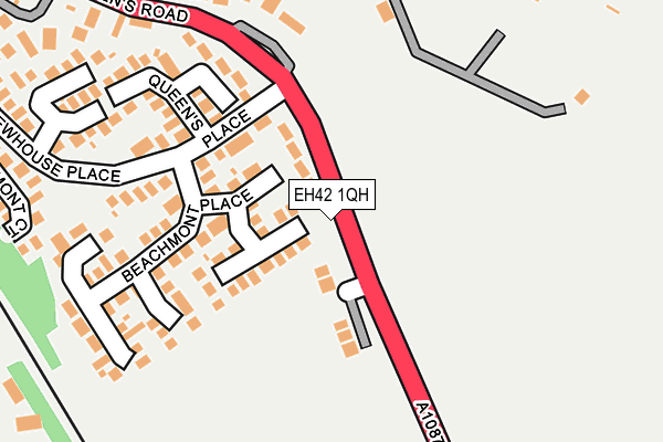 EH42 1QH map - OS OpenMap – Local (Ordnance Survey)