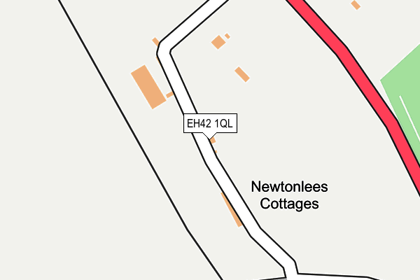 EH42 1QL map - OS OpenMap – Local (Ordnance Survey)