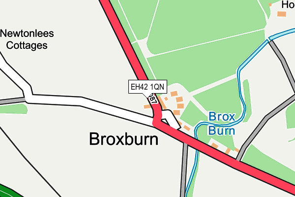 EH42 1QN map - OS OpenMap – Local (Ordnance Survey)