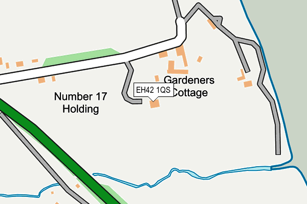 EH42 1QS map - OS OpenMap – Local (Ordnance Survey)