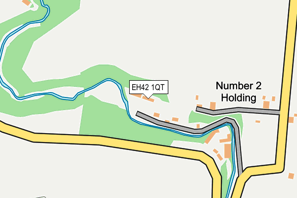 EH42 1QT map - OS OpenMap – Local (Ordnance Survey)