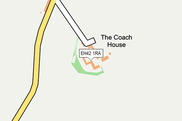 EH42 1RA map - OS OpenMap – Local (Ordnance Survey)