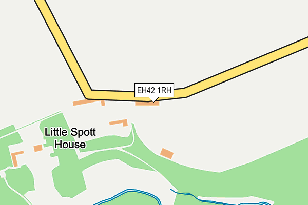 EH42 1RH map - OS OpenMap – Local (Ordnance Survey)