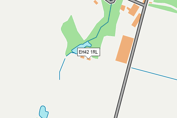 EH42 1RL map - OS OpenMap – Local (Ordnance Survey)