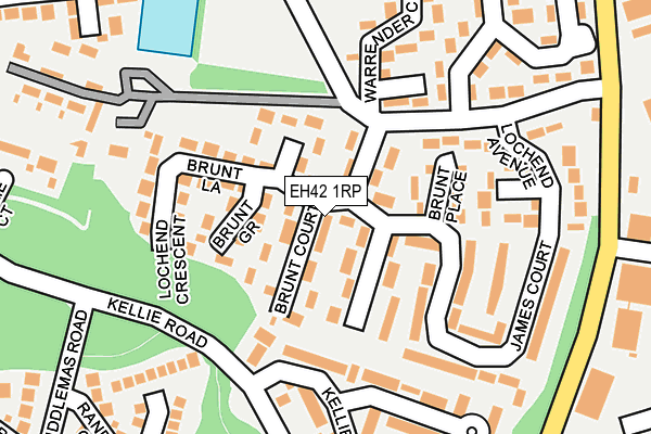 EH42 1RP map - OS OpenMap – Local (Ordnance Survey)