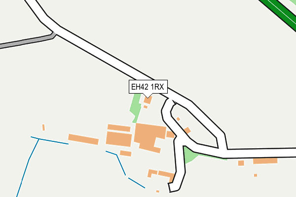 EH42 1RX map - OS OpenMap – Local (Ordnance Survey)