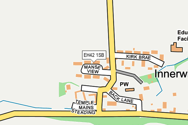 EH42 1SB map - OS OpenMap – Local (Ordnance Survey)