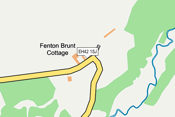 EH42 1SJ map - OS OpenMap – Local (Ordnance Survey)