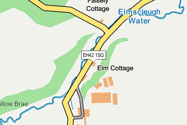 EH42 1SQ map - OS OpenMap – Local (Ordnance Survey)