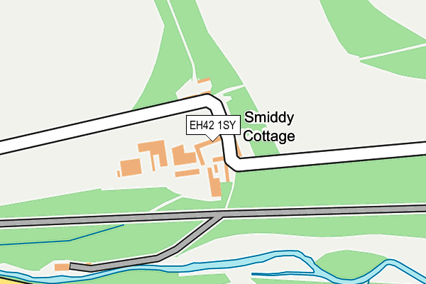 EH42 1SY map - OS OpenMap – Local (Ordnance Survey)