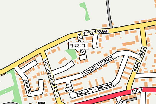 EH42 1TL map - OS OpenMap – Local (Ordnance Survey)
