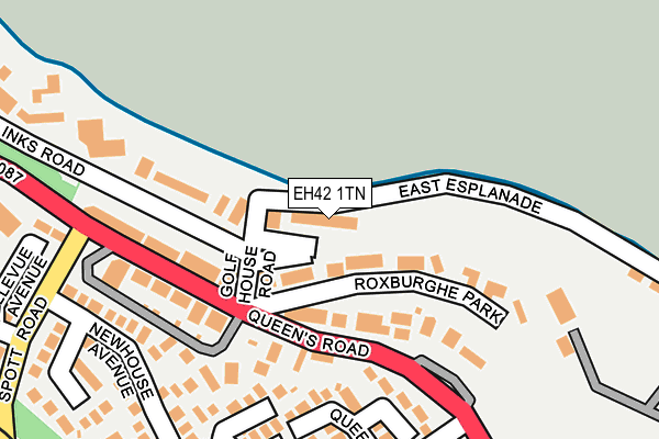 EH42 1TN map - OS OpenMap – Local (Ordnance Survey)