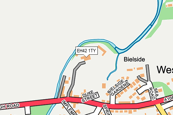 EH42 1TY map - OS OpenMap – Local (Ordnance Survey)