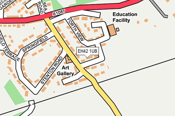 EH42 1UB map - OS OpenMap – Local (Ordnance Survey)