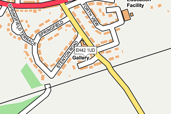 EH42 1UD map - OS OpenMap – Local (Ordnance Survey)