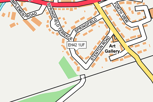 EH42 1UF map - OS OpenMap – Local (Ordnance Survey)