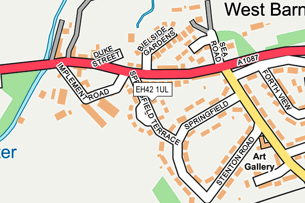 EH42 1UL map - OS OpenMap – Local (Ordnance Survey)