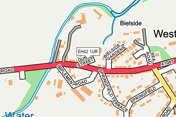 EH42 1UR map - OS OpenMap – Local (Ordnance Survey)