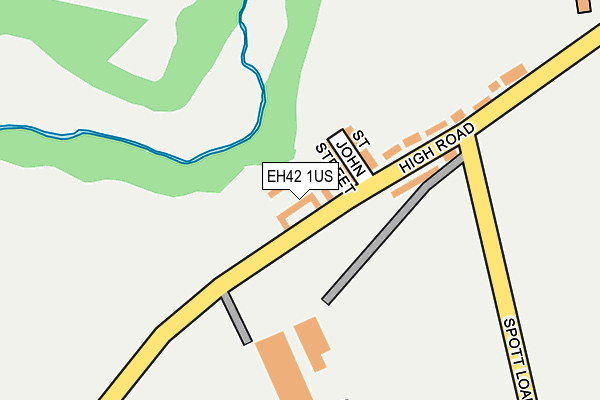 EH42 1US map - OS OpenMap – Local (Ordnance Survey)