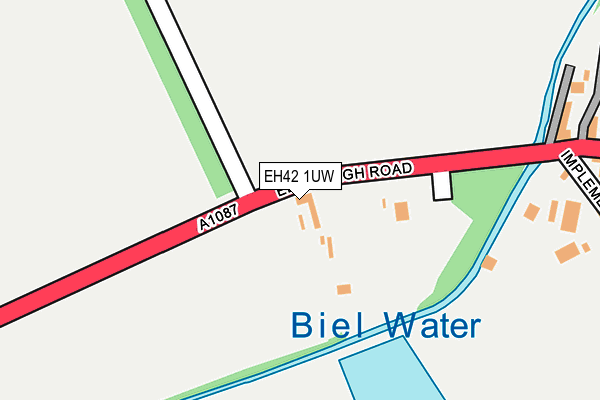 EH42 1UW map - OS OpenMap – Local (Ordnance Survey)